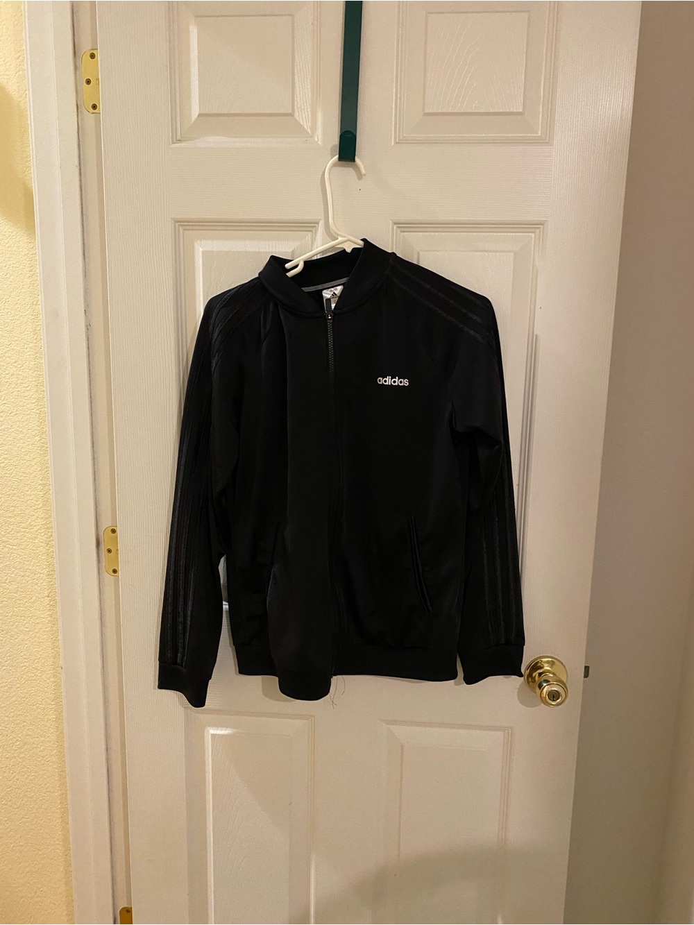 Adidas Men’s Black Zip-Up Track Jacket